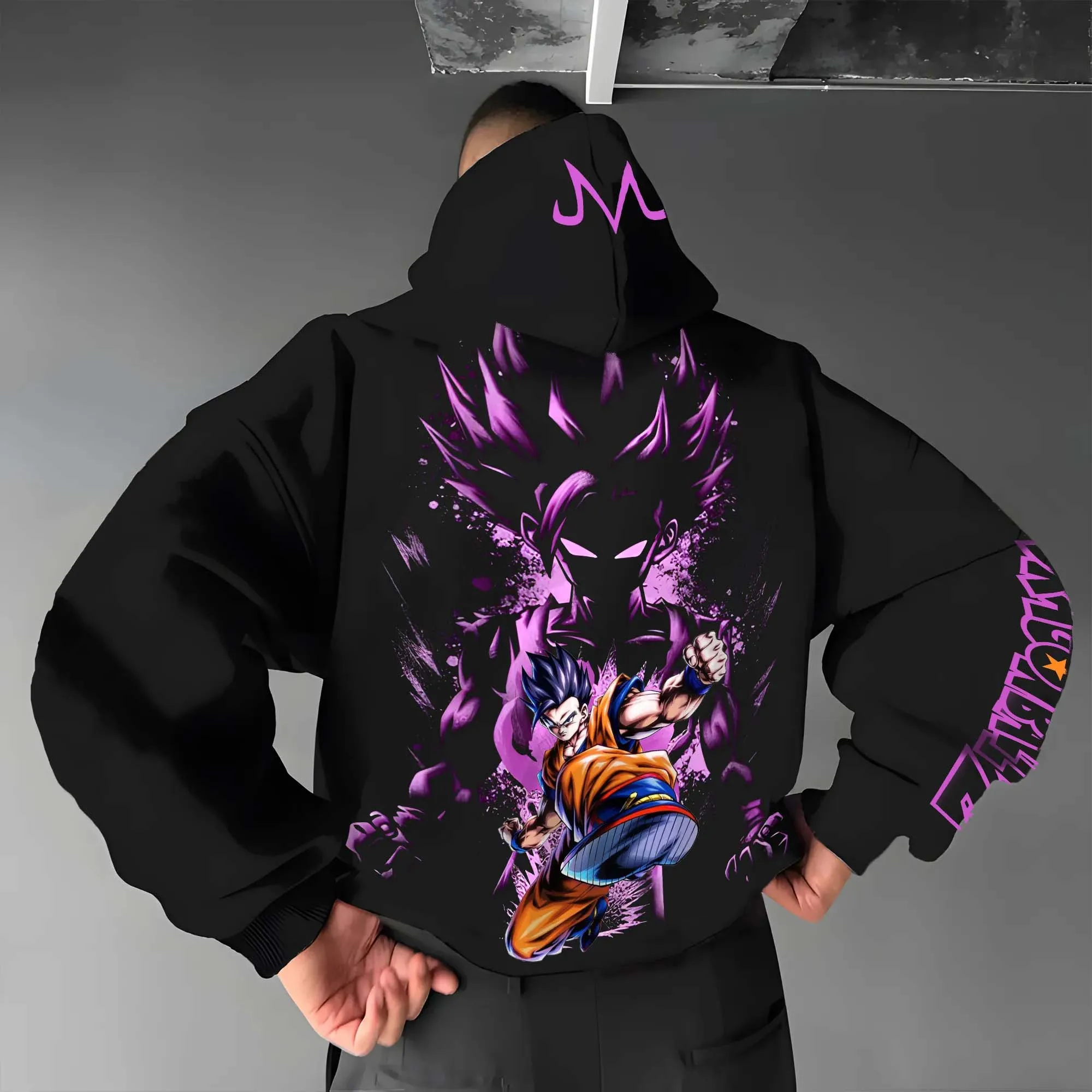

Bandai Dragon Ball Wukong Wutian с принтом, мужская и женская осенне-зимняя новая толстовка с капюшоном, свободный теплый топ большого размера