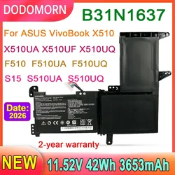 DODOMORN B31N1637 Laptop Battery For ASUS X510 X510UA X510UF X510UQ VivoBook S15 S510UA S510UQ S510UN S510UR F510UA F510UQ 42WH