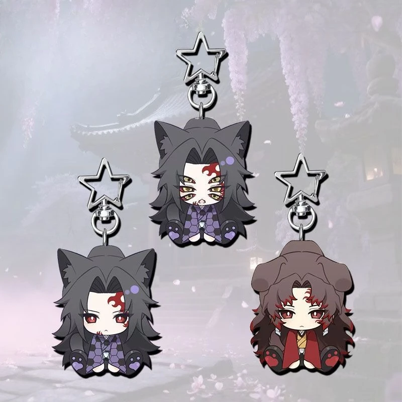 

Demon Slayer: Kimetsu No Yaiba Keychain Kokushibo Kokushibo Tsugikuni Yoriichi Anime Peripheral Q-version Creativity Bag Pendant