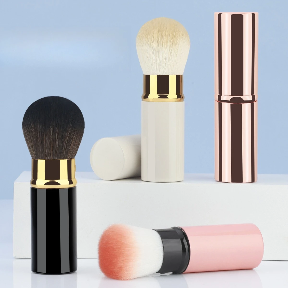 1 قطعة فرشاة قابلة للسحب فرشاة للمكياج مسحوق أحمر الخدود مسحوق الأساس الوجه المخفي كابوكي فرشاة للمكياج أدوات التجميل #2