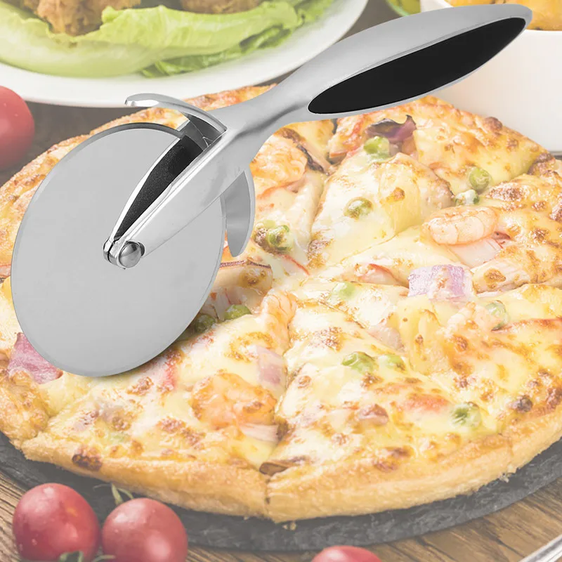 

Pizza Cutter Stainless Steel Pizza Knife Cake Bread Pies Round Knife Pastry Pasta Dough kitchen Spatula Baking DIY Tools