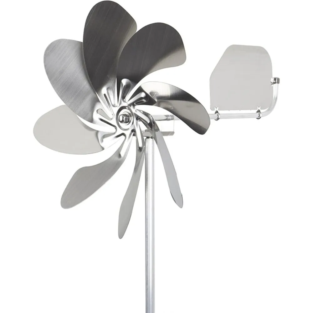 Stainless Steel Metal Windmill New Removable Corrosion Resistance Wind Spinner Waterproof Rotating Decorative Windmill Lawn