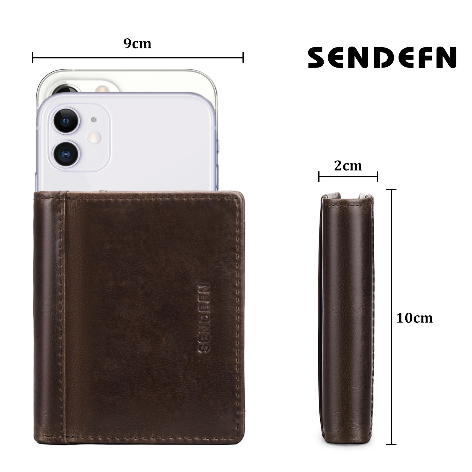 Luxury Wallet Genuine Leather Men Wallet Rfid Anti-theft Credit Cards Holder With Organizer Coin Pocket Male Money Clips Purse