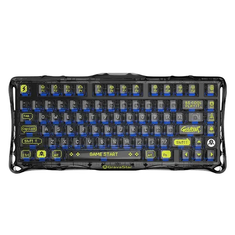 Gravity Planet Cocoon K1 LITE Polar White Customerised Three-mode 75 Mechanical Keyboard High-quality Office