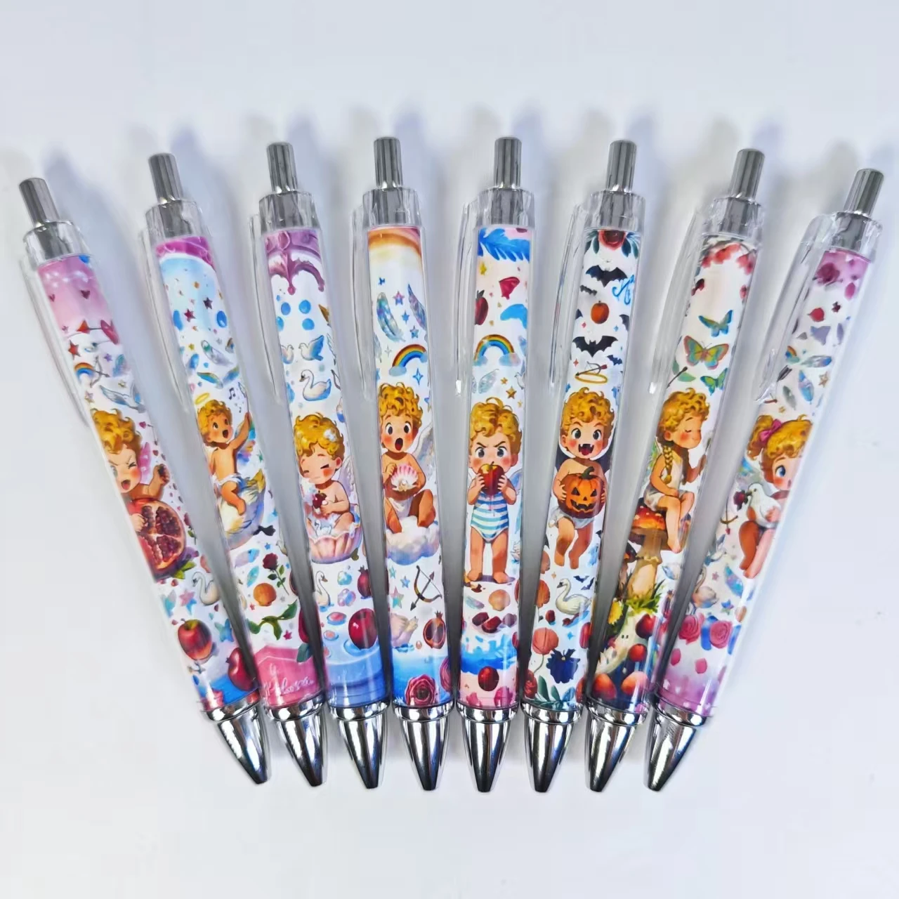 

8 шт./16 шт., креативная шариковая ручка с ангелом на тему ребенка, начальный сезон, студенческая подарочная ручка для письма