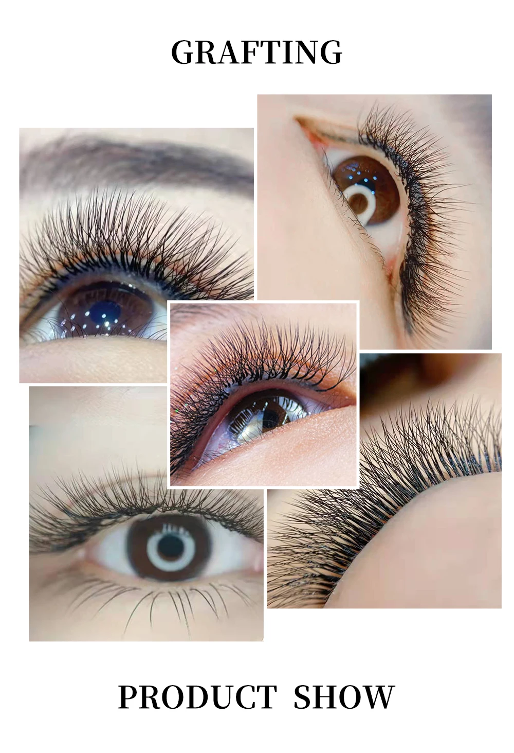 Yelix 4D W-Shape Premium Wimpernverlängerungen Professioneller Salon Großhandelslieferant und 4-Lash Network Weave Fluffy Volume Tray – Detail 9