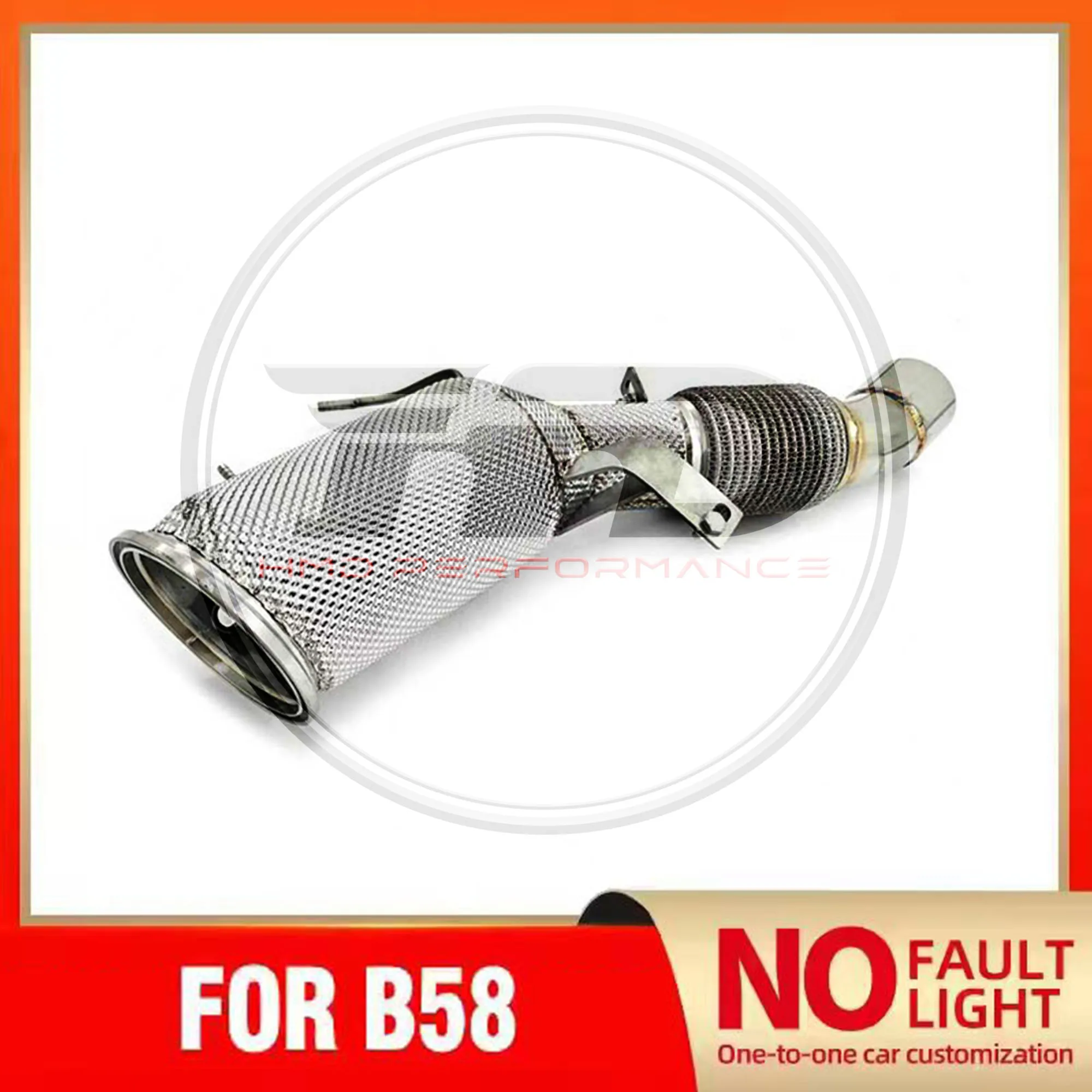 

HMD High Flow Exhaust rhodium Downpipe for BMW M240i M340i/M440i/540i/X3 X4 M40i/X5 X6 40i (LCI) 2025-B58 Exhaust Pipe