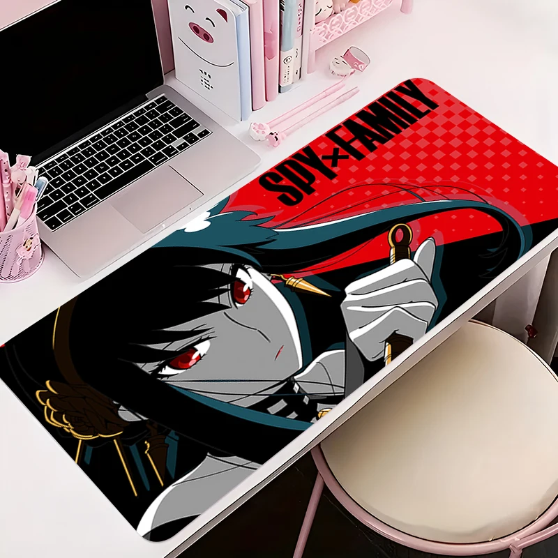 

Mouse Pad Gamer Anti-slip Anime Desk Mat Gaming PC Accessories Tablet Pad Large HD Mousepad Extended S-spy X Family Keyboard Mat