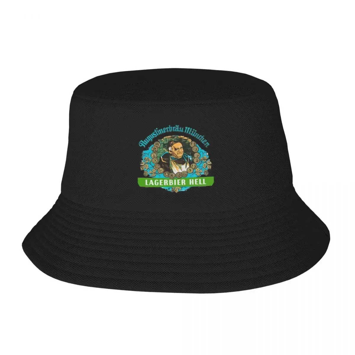 New Augustiner Beer...Lagerbier Hell Bucket Hat  Tactical Caps sun hat dad hat Hat Man Women's