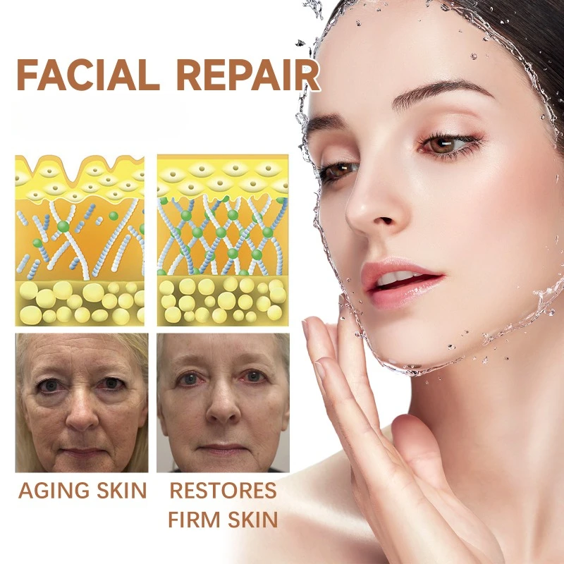 Facial repair essence anti-aging lift firming brighten skin reduce fine lines nasolabial folds remove wrinkles face care serum