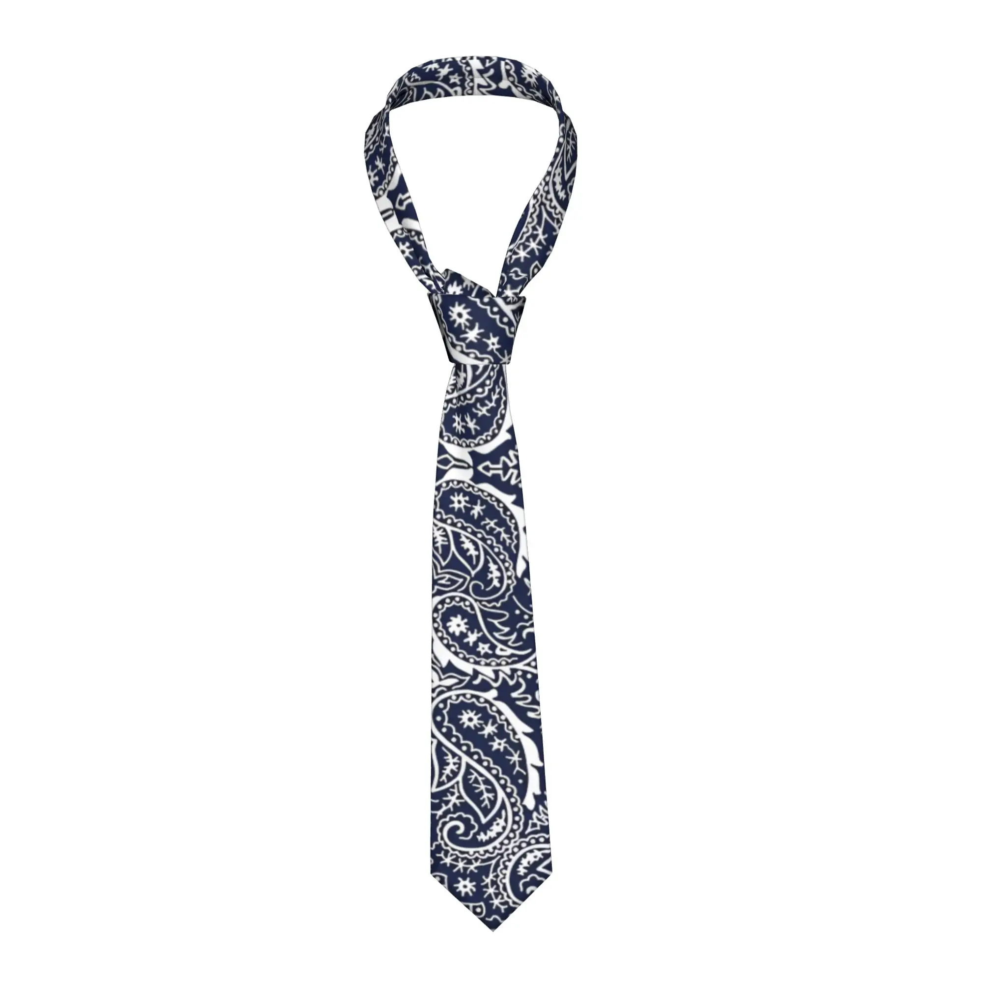 

Классический ретро-галстук с узором пейсли для вечеринок, мужские галстуки в богемном стиле с цветочным принтом на заказ