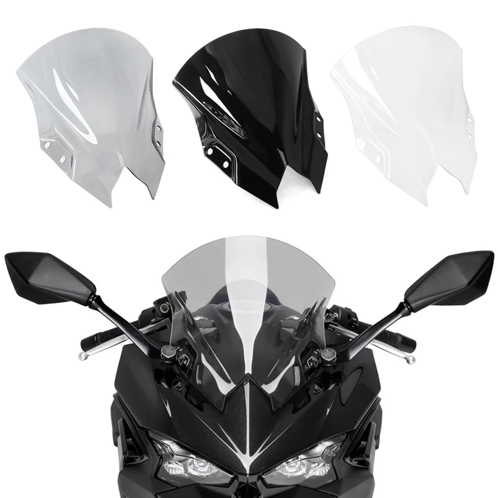 

New Windscreen Windshield Wind Shield Screen Protector Motorcycle For Kawasaki Ninja 500 Ninja500 NINJA 500 SE 2024 2025