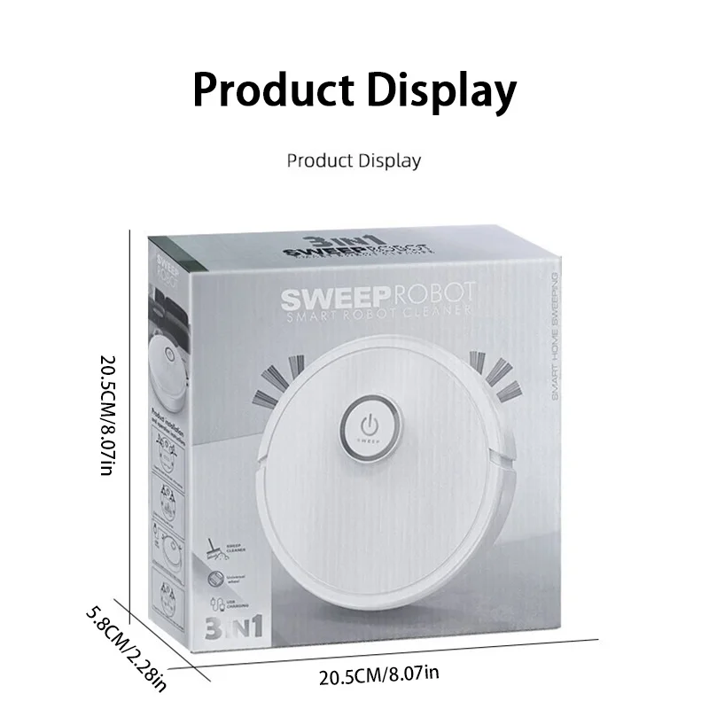 Smart Robot Vacuum Cleaner 3 in 1 Sweep Mop Auto Charge Strong Suction 6000Pa LDS Laser Navigation for Pet Hair Hard Floor