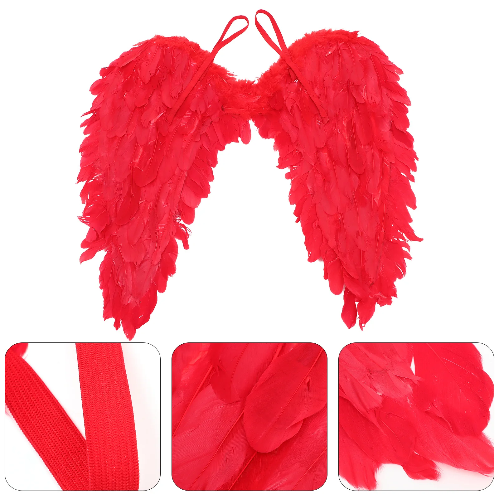 عيد الميلاد هالوين الاطفال زي الجنية الجناح تأثيري الدعامة حفلة بلوم ديكور أداء العرض الزي التبعي 1 قطعة #4