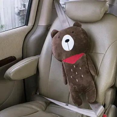 Cojín de dibujos animados para cinturón de seguridad de coche para niños, almohadilla para el cuello, almohadillas para el hombro, funda para