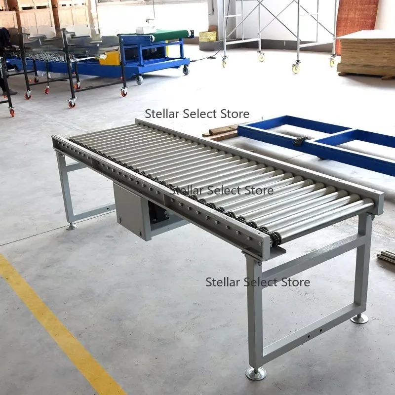 Duffy High Quality Motorized Power Roller Conveyor Round Belt Drive Roller Conveyor Flexible Roller Conveyor with Heavy Load