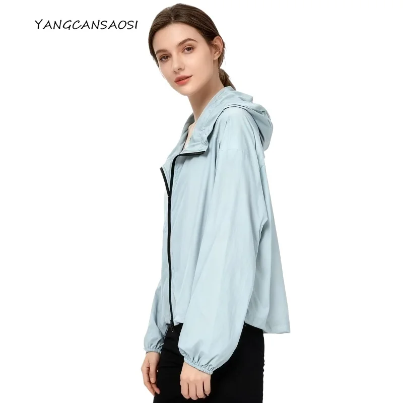 

Women's Fashion Clothing Classic Practical Baseball Shirt Casual 70% Natural Mulberry Silk 30% Cotton Solid Sunscreen Jacket