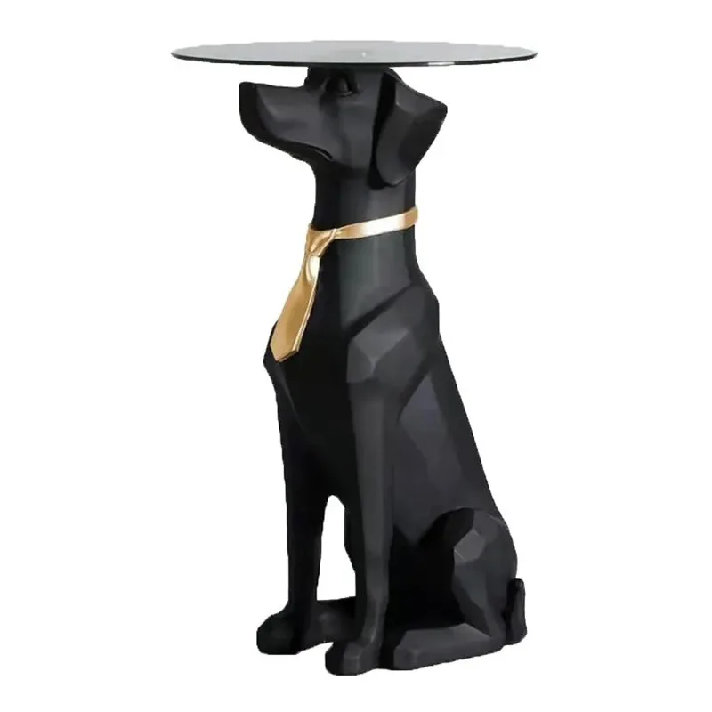 Modern Dog Figurines Creative Storage Miniatures Luxury Ornaments for Living Room Design Sculptures Room Decor Home Decoration