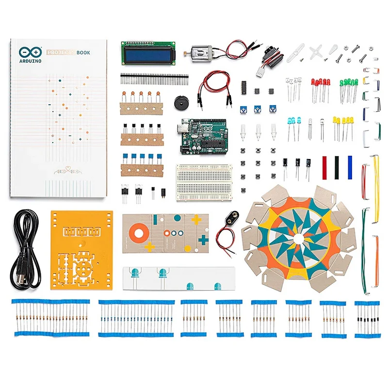 Arduino Starter Kit Multi-language K000007 Version English Italian new original authentic UNO REV3 R3