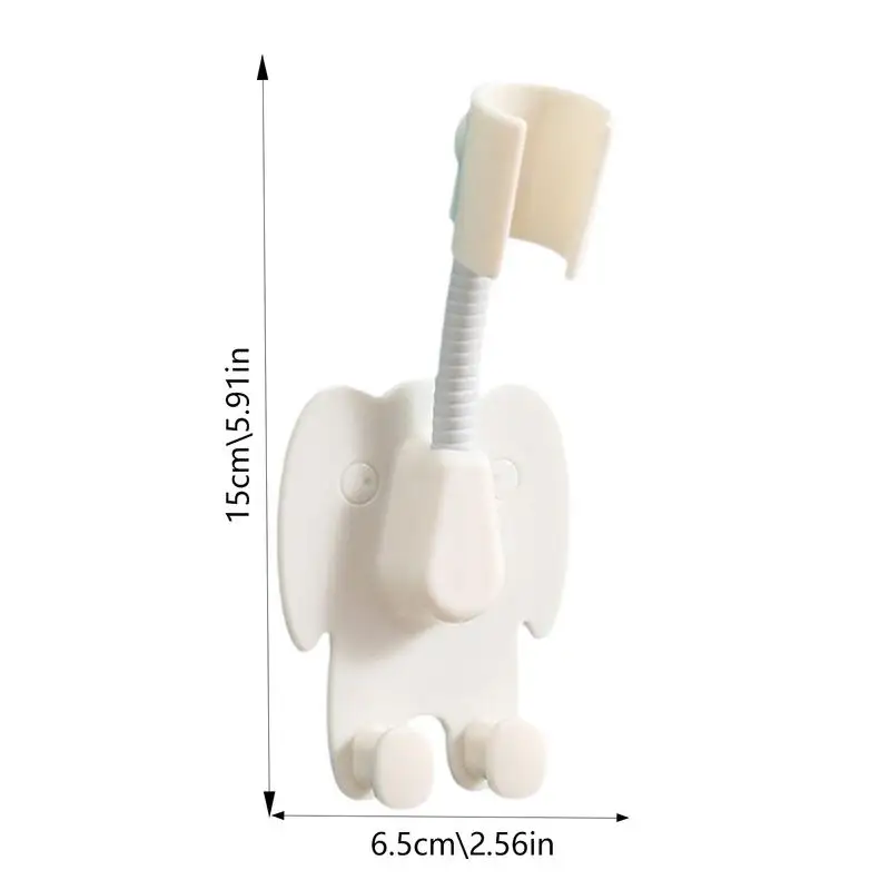 Soporte adhesivo para cabezal de ducha, soporte ajustable para brazo de ducha con ganchos de suspensión, soporte de montaje en pared sin perforación para RV, baño para niños