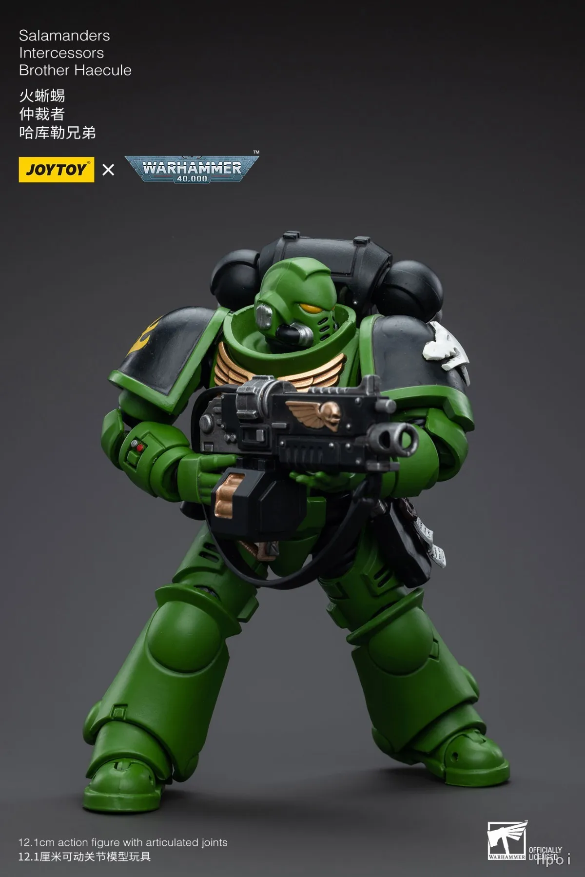 【Auf Lager】JOYTOY 1/18 Actionfigur Warhammer 40K Salamanders Intercessors Brother Haecule Figur Spielzeug