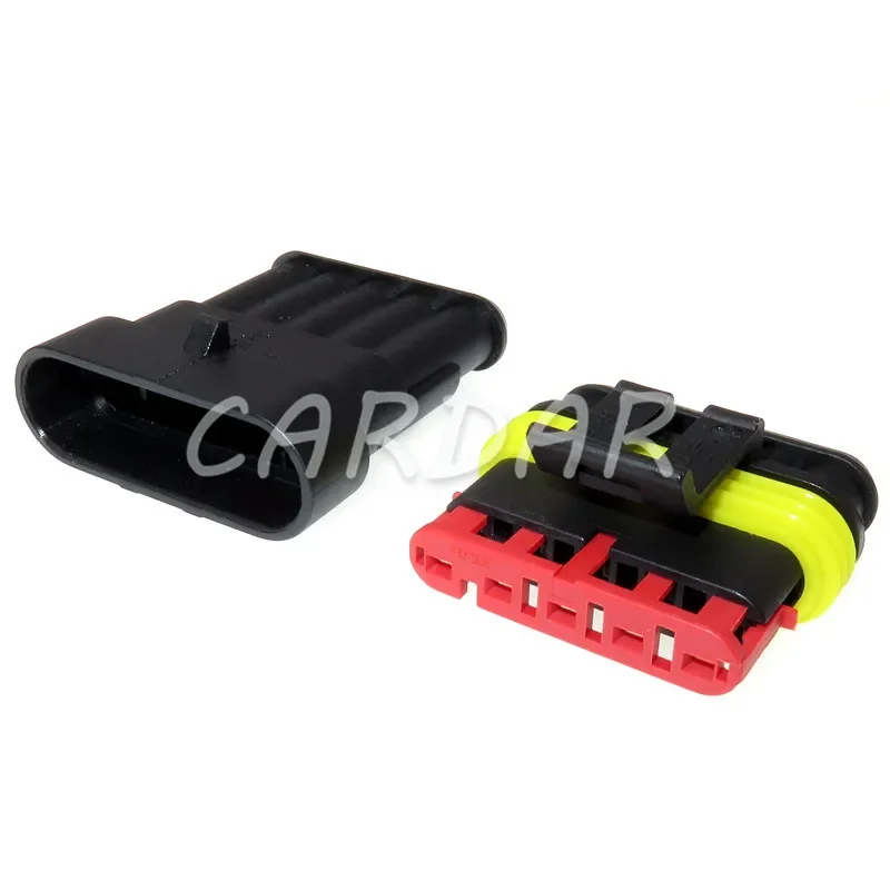 

1 Set 5 Pin 282089-1 282107-1 Superseal Automotive Plug AC Assembly Auto Plastic Cable Socket For Cars