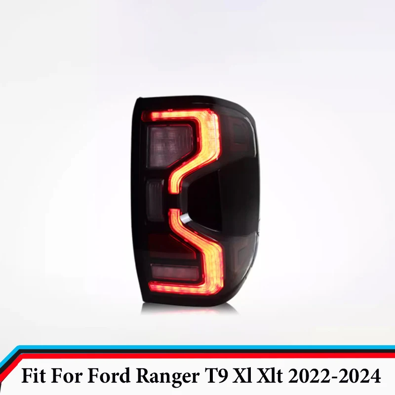 Rear LED Tail Lights Fit for Ranger T9 Xl Xlt Car 2022 2023 2024 Tail Lamps Brake Turn Signal Reverse Lights