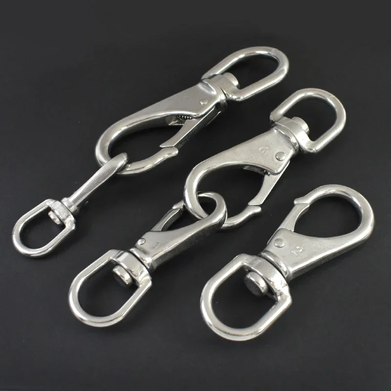 

1/2/3P Sewing 304 Stainless Steel Buckles Keychain Bag Strap Swivel Spring Clasp Pet Collar Backpack Snap Hook DIY Accessories