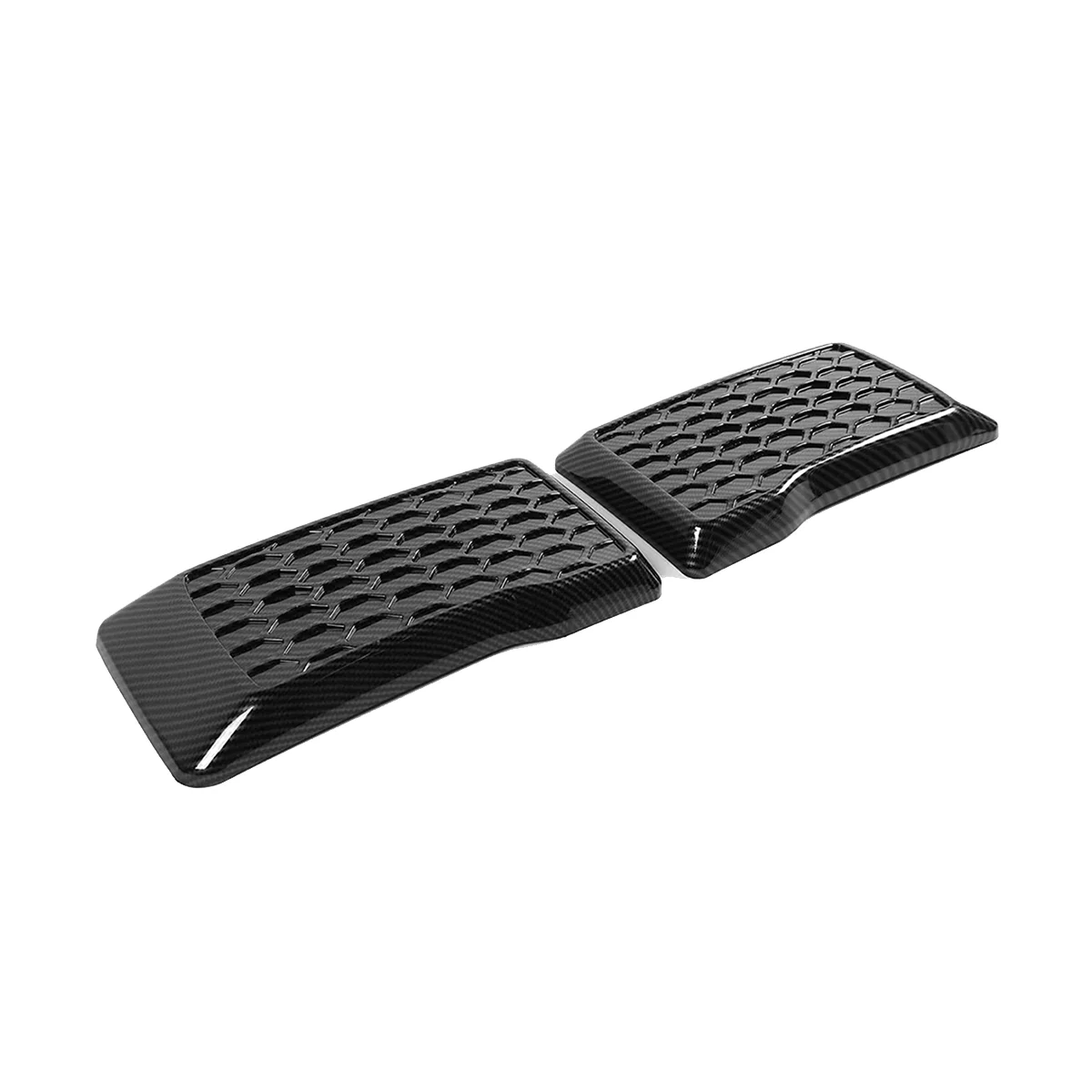 

1Pair Carbon Fiber Front Bumper Guard Pads Cover Lid Trim for Ford F150 2015-2020 Replacement Exterior Left & Right