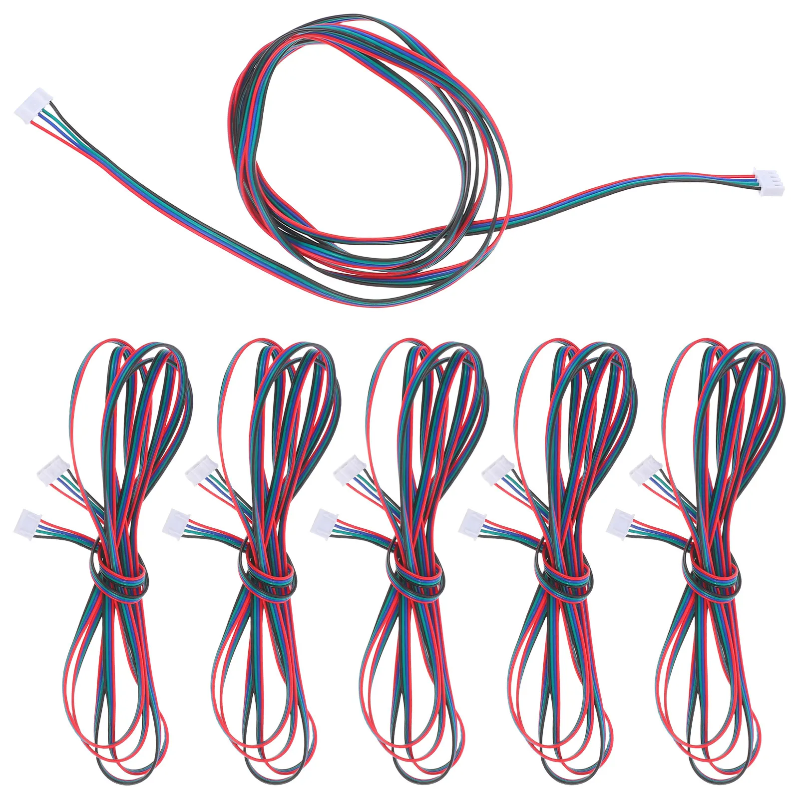 

6Pcs 3D Printer Stepper Motor Extension Cable .54 Terminal 2M to 6Pin Motor Connector Wire Harness for Reliable