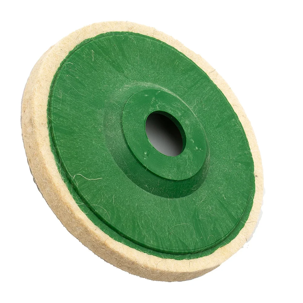 4Pcs 125mm/5Inch Wool Felt Buffing Grinder Wheel Polishing Disc Pad Set Tool For Sanding For Repairing Scratches