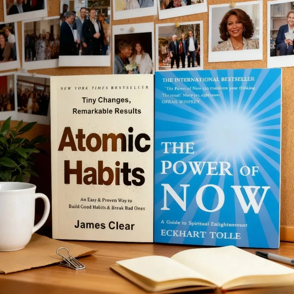 

Two Books Set -《 Atomic Habits》+ 《 The Power of Now》The Habit of Now: Atomic Actions for Presence & Power Classic Reading