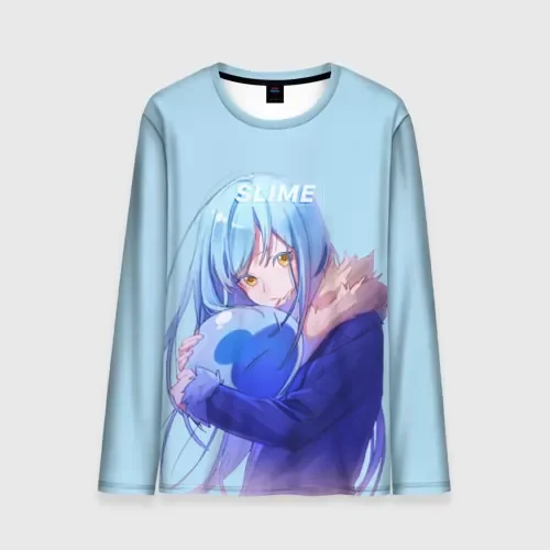 Anime That Time I Got Reincarnated as a Slime 3D Print Long sleeve O-Neck T-Shirts Fashion Oversized Tee shirt Man Clothing