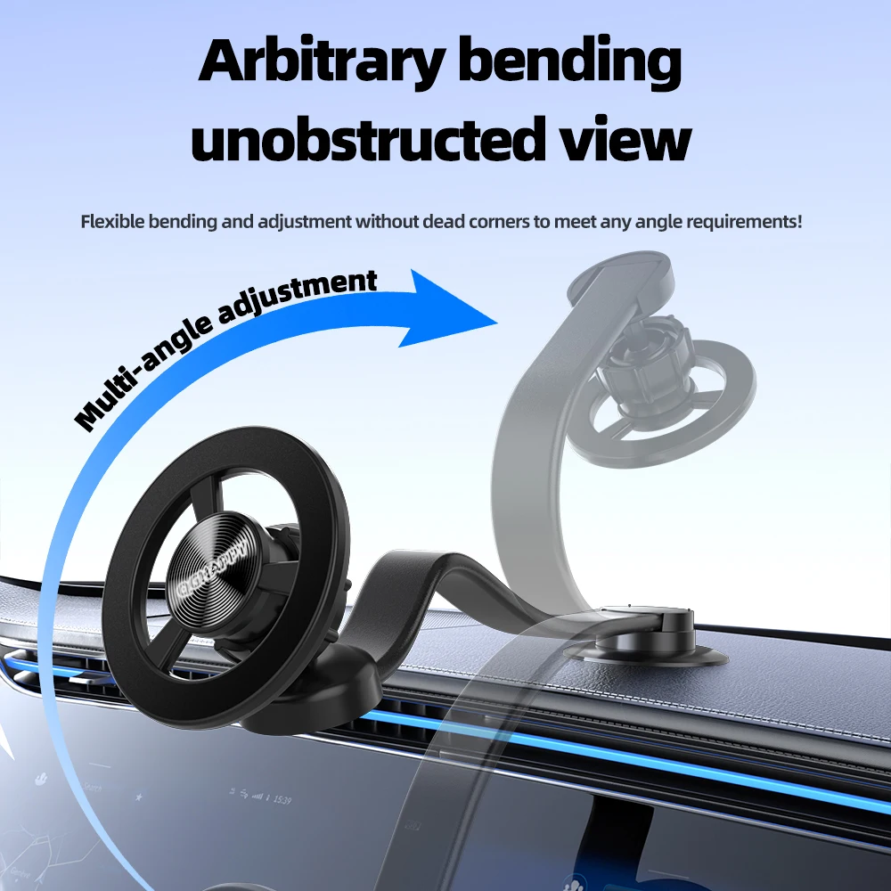 Universal 360 °   Drehbarer magnetischer Auto-Handyhalter für Armaturenbrett und Schreibtisch, kompatibel mit iPhone 15 14 13 12 Pro Max X Samsung Xiaomi