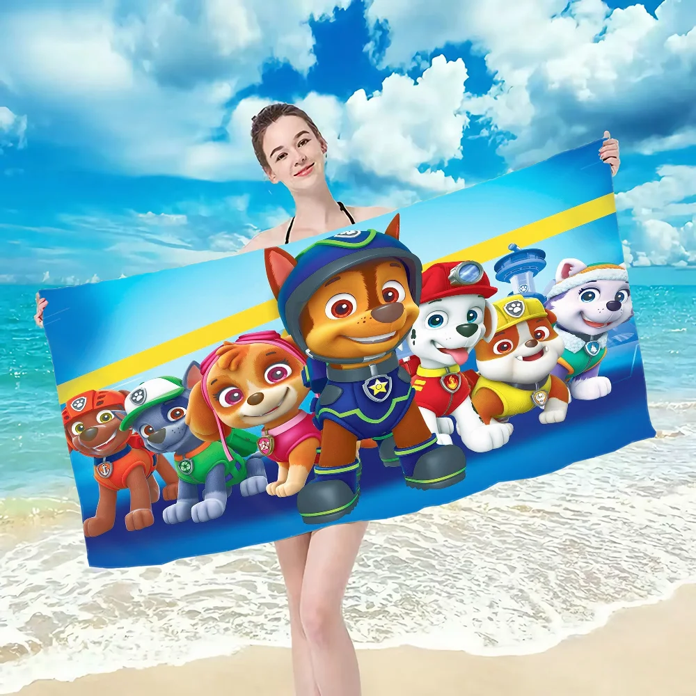 PAW P-Patrol Pups Towel towel pattern beach towel, quick drying and absorbent, The fabric is made of cotton and does not fade