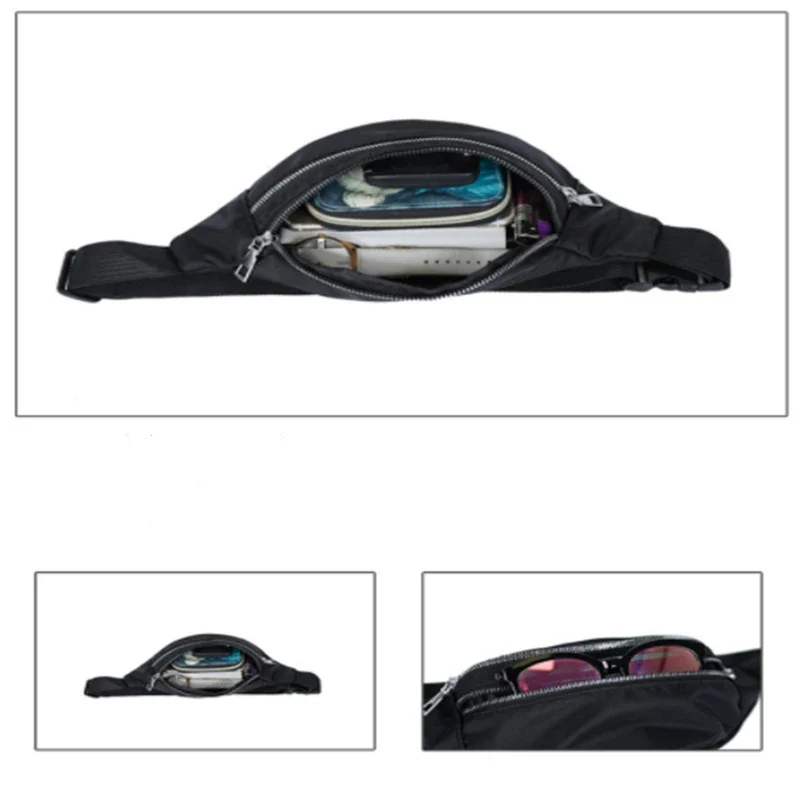الخصر حقيبة النساء الرجال مقاوم للماء جيب موضة حقيبة يد الصدر عادية للجنسين الرياضة السفر محفظة منقوشة الخصر حزمة أكياس البطن