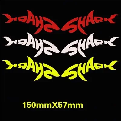 1 pair Shark Sticker Bicycle Decoration  Personality Reflective Balance bike  Modification