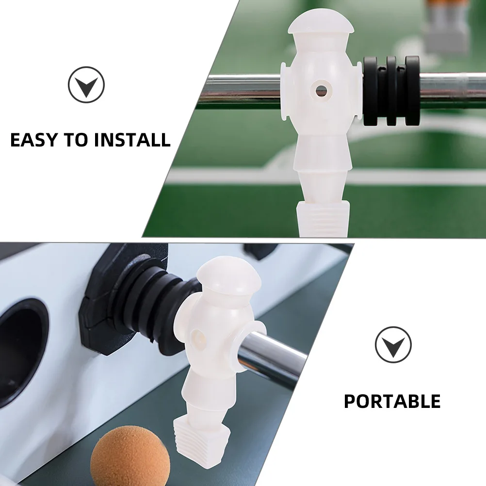 

6pcs Foosball Action Figures Resin Football Players Replacement For Table Soccer Machine Durable Mini Player Statues Desk