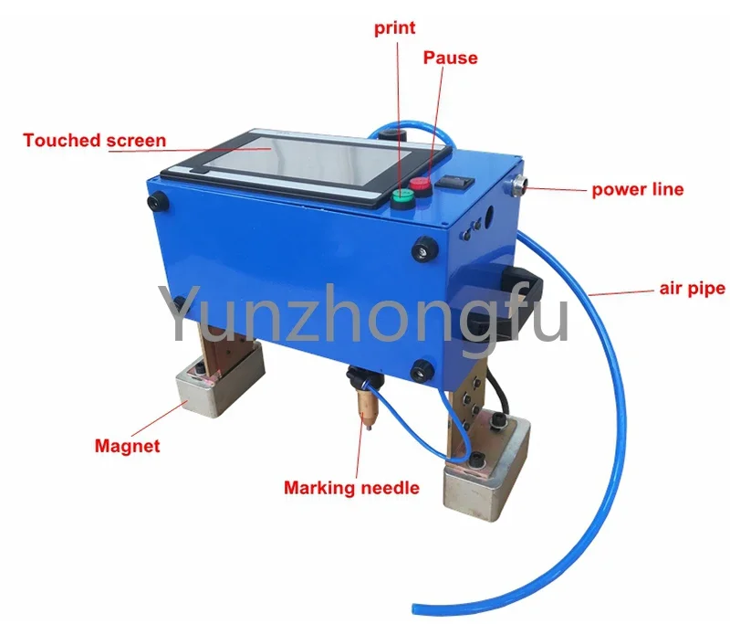 Automatically Engine Vin Number Portable Drilling Machine For Chassis Number