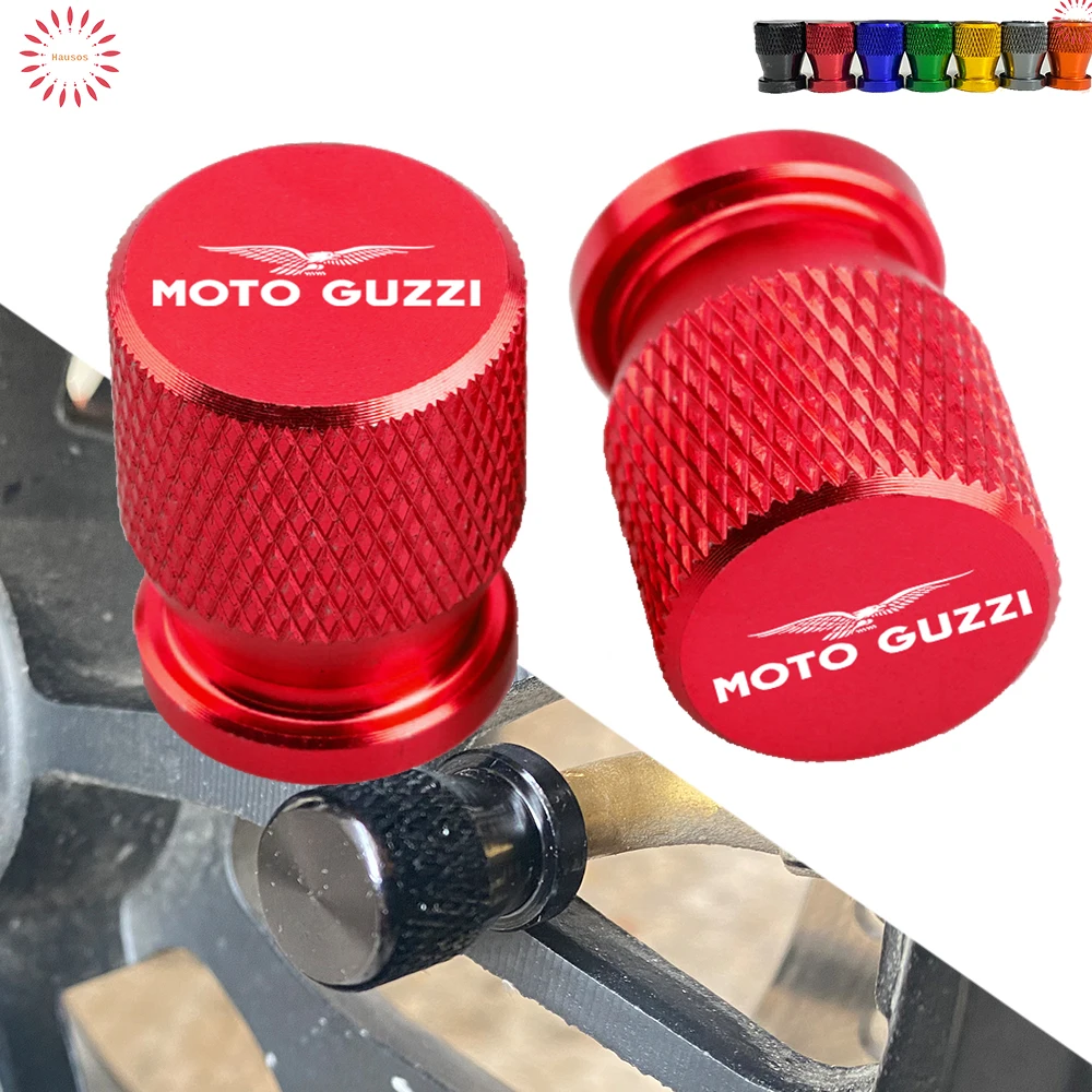 For Moto Guzzi V100 Mandello V7 Stone V8S TT Bobber Breva 850 1100 1200 CNC Aluminum Wheel Tyre Valve Cap Accessories 1 Pair