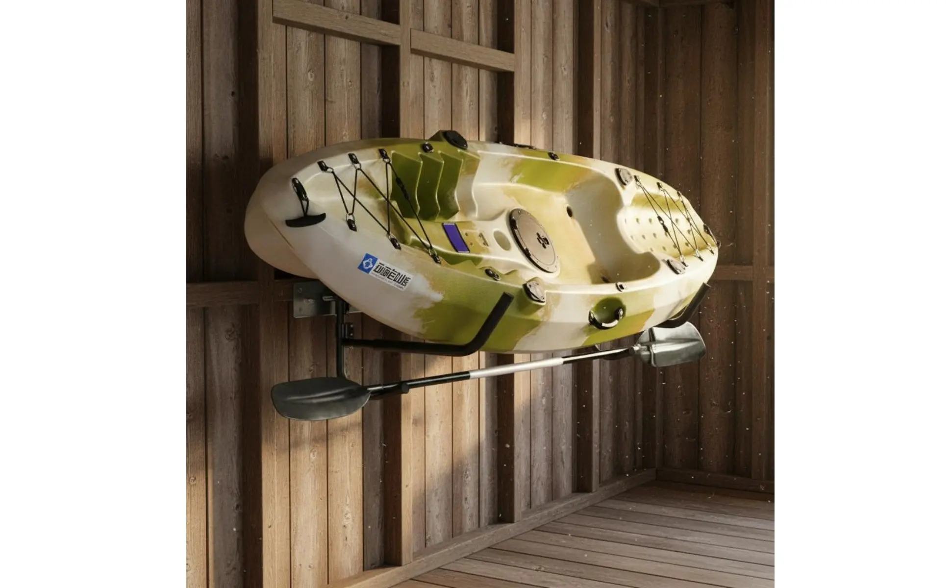 Rotating Kayak Rack Detachable Paddle Boat Wall Hanger Kayak Wall Mount Sturdy Paddle Boat Hanger Scratch Resistant for Garage