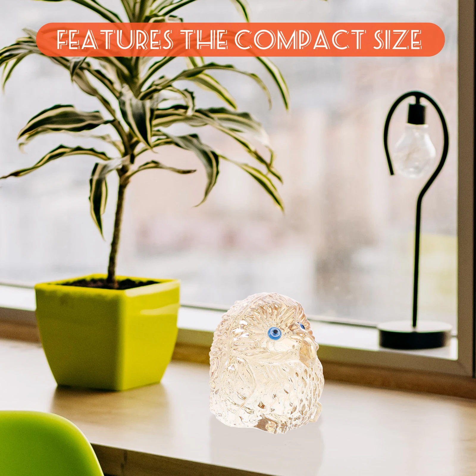 

Owl Ornament Decoration Home Household Crystal Sculpture Mini Statue White Delicate Prop