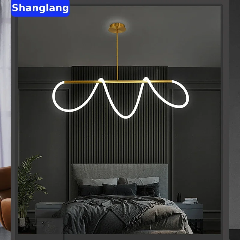 Morden LED Chandelier For Living Room Hanging Lamps Dimmable Pendant Light Suspension Luminaire Lampen For Dinning Room