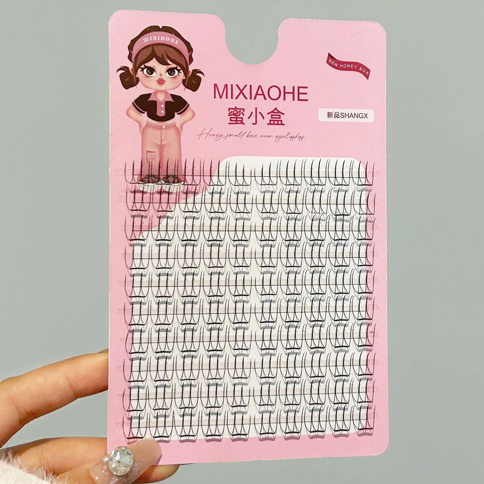 5 paia Ciglia Finte Coreane Naturale Aspetto Sottile Soffici Ciglia Artificiali 10 File Cluster Manga Estensioni Delle Ciglia Strumenti di Trucco