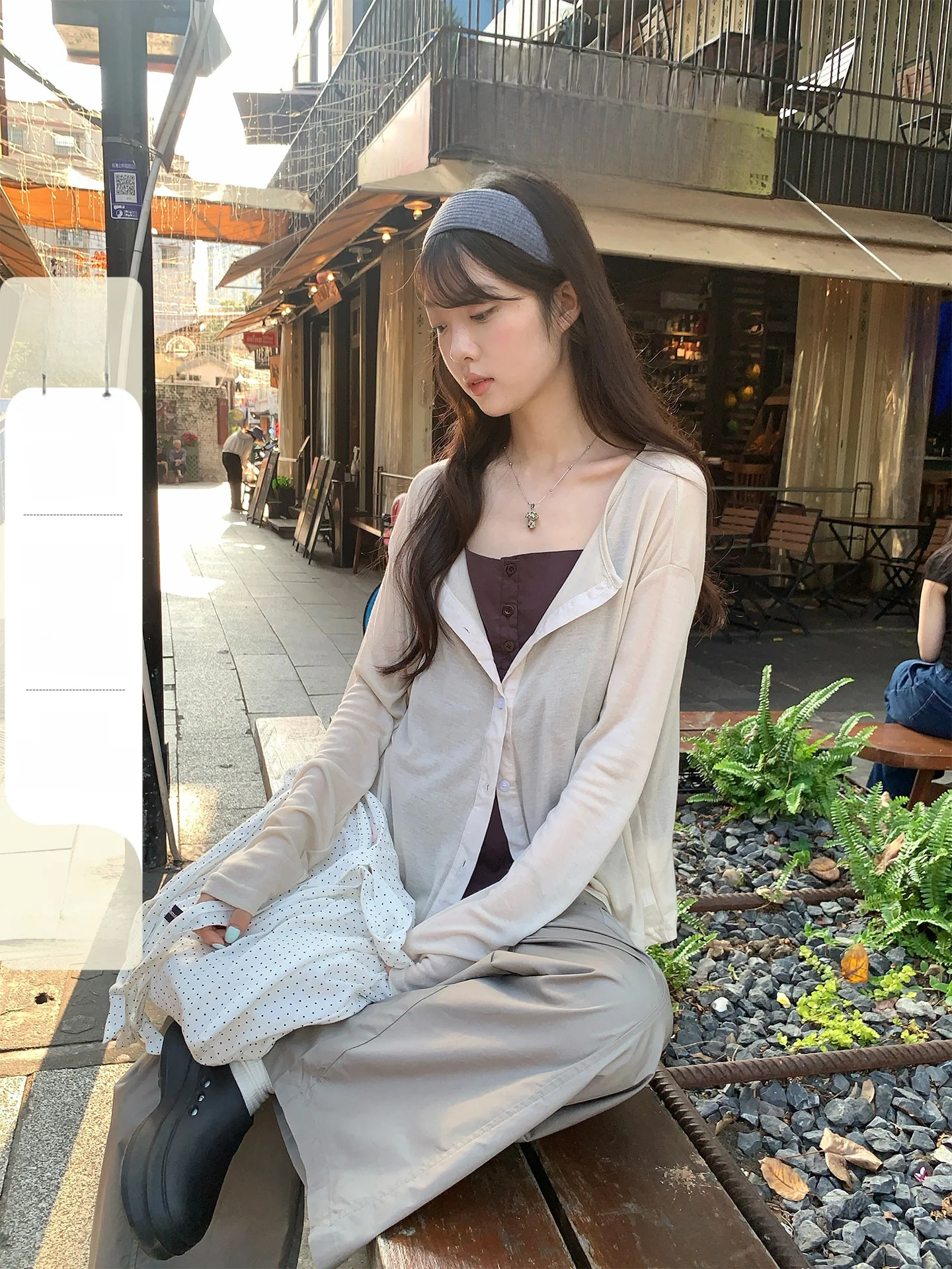 

Ретро-кофейный вязаный кардиган и комплект из двух предметов Hollyii: мягкий, с длинными рукавами, женский, в корейском стиле, стандартный крой, из тонкой пряжи, тонкая модель