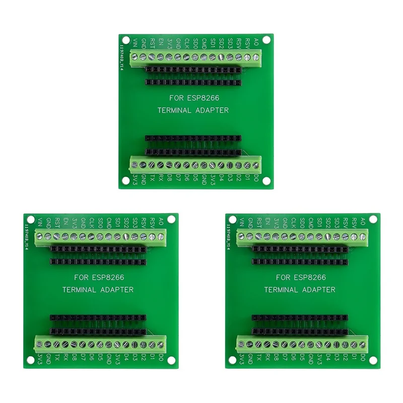

SUNRI-3X ESP8266 Коммутационная плата ESP8266 Плата расширения GPIO 1 в 2 для 38 контактов ESP8266 ESP-12E Плата разработки Nodemcu