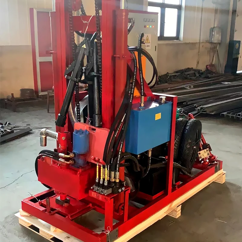 크롤러 탑재 디젤 유압식 수중 시추기 고성능 150m 250m 맞춤 제작 가능