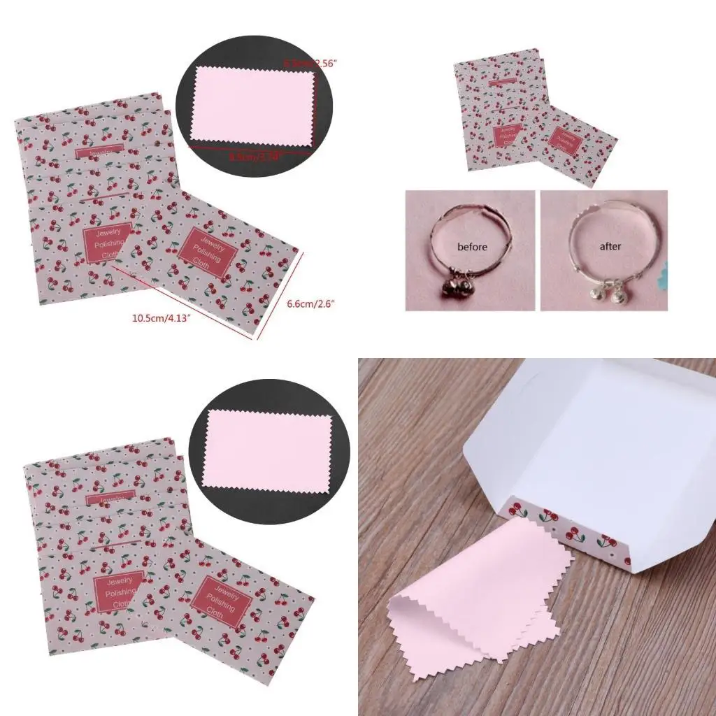 

10 салфеток для чистки ювелирных изделий премиум-класса, средство для полировки серебра и золота