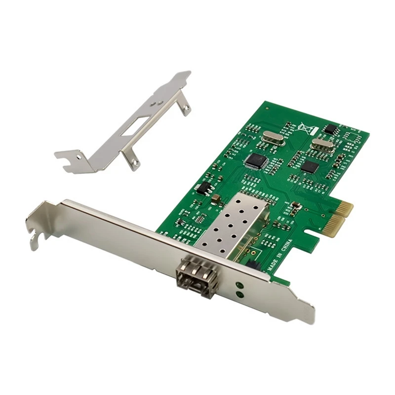 RTL8105E PCI-E X1เครือข่ายอีเทอร์เน็ตการ์ดพอร์ตเดียว SFP ไฟเบอร์การ์ดอะแดปเตอร์เครือข่าย NIC เซิร์ฟเวอร์อีเธอร์เน็ตอย่างรวดเร็ว