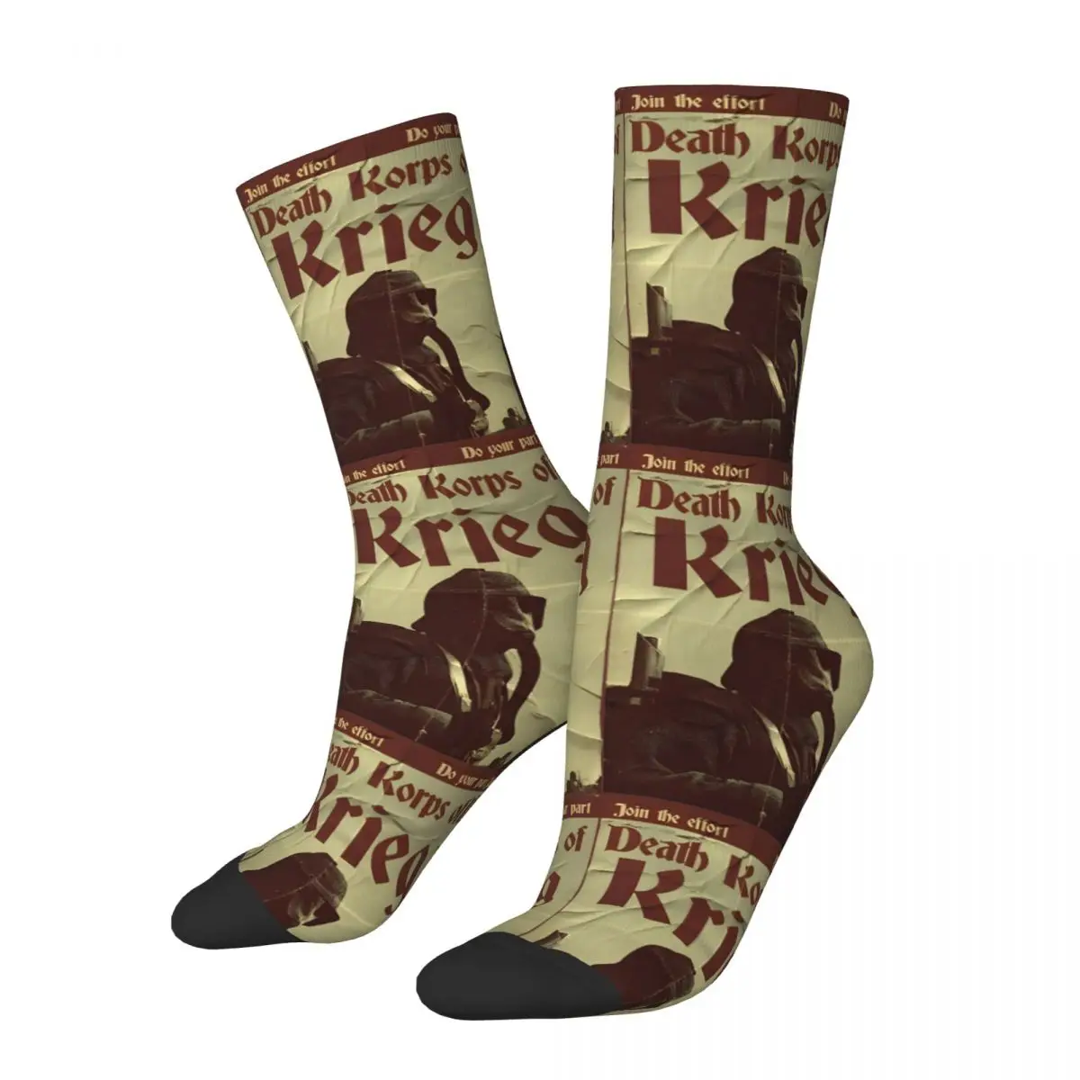 Couple Socks Warhammer 40k Death Korps Stockings Autumn Gothic Warm Soft Socks Graphic Skateboard Anti Skid Socks